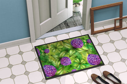 Shamrocks in Bloom Indoor or Outdoor Mat 18x27 BB5756MAT by Caroline's Treasures