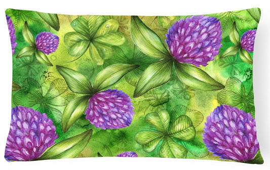 Shamrocks in Bloom Canvas Fabric Decorative Pillow BB5756PW1216 by Caroline's Treasures