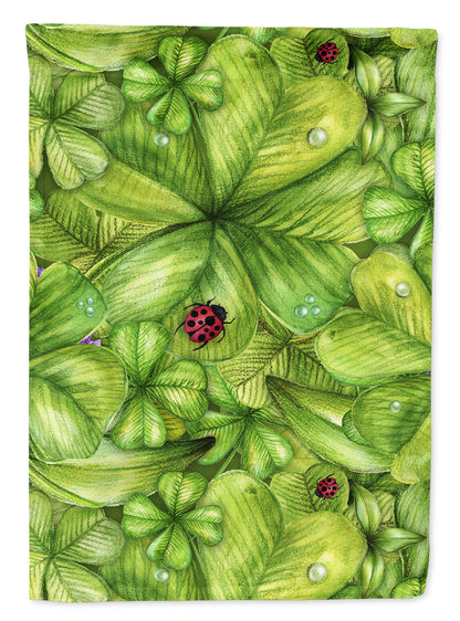 Shamrocks and Lady bugs Flag Canvas House Size BB5762CHF by Caroline's Treasures