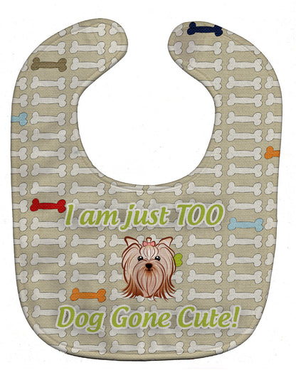 Too Cute Yorkie Yorkishire Terrier Baby Bib BB5773BIB by Caroline's Treasures