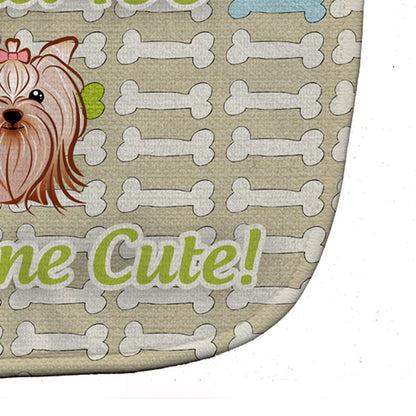 Too Cute Yorkie Yorkishire Terrier Baby Bib BB5773BIB by Caroline's Treasures