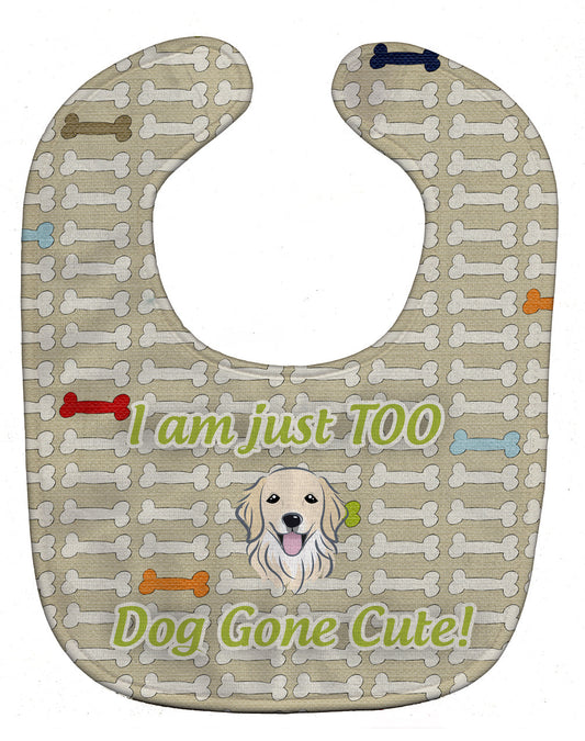 Too Cute Golden Retriever Baby Bib BB5774BIB by Caroline's Treasures