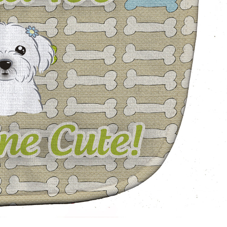 Too Cute Maltese Baby Bib BB5777BIB by Caroline's Treasures