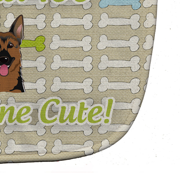 Too Cute German Shepherd Baby Bib BB5780BIB by Caroline's Treasures