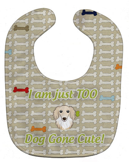 Too Cute Longhair Creme Dachshund Baby Bib BB5781BIB by Caroline's Treasures