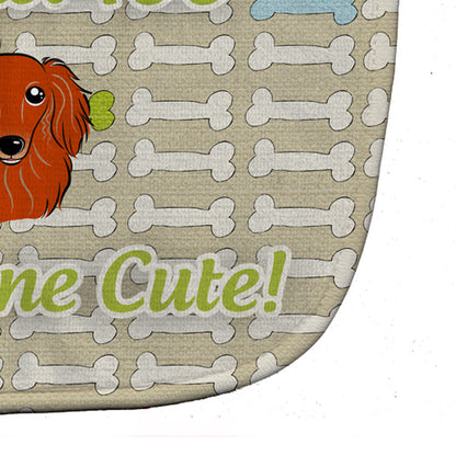 Too Cute Longhair Red Dachshund Baby Bib BB5783BIB by Caroline's Treasures