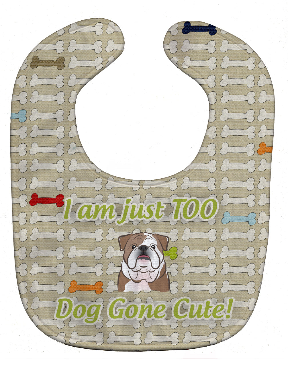 Too Cute English Bulldog  Baby Bib BB5788BIB by Caroline's Treasures