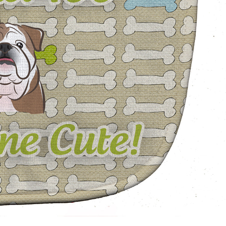 Too Cute English Bulldog  Baby Bib BB5788BIB by Caroline's Treasures