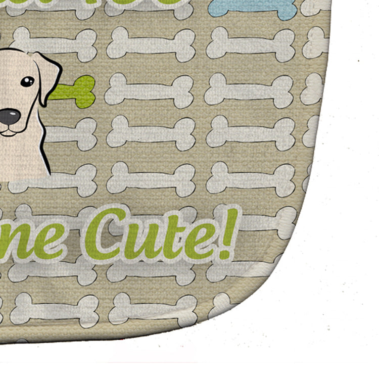 Too Cute Yellow Labrador Baby Bib BB5791BIB by Caroline's Treasures