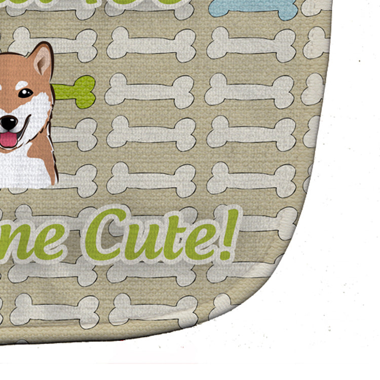 Too Cute Shiba Inu Baby Bib BB5794BIB by Caroline's Treasures