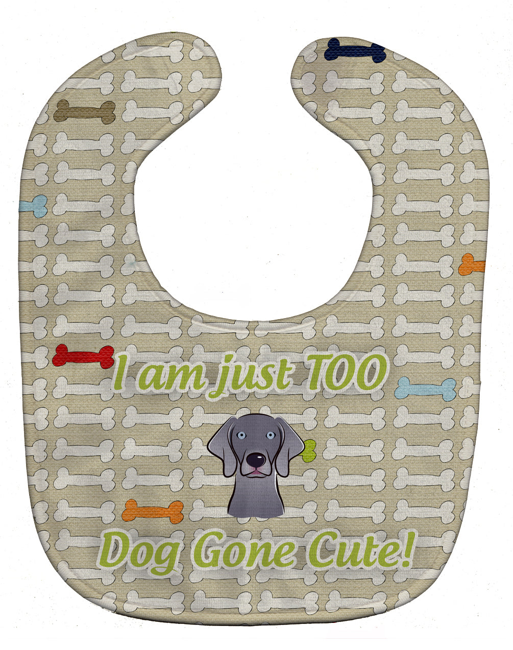 Too Cute Weimaraner Baby Bib BB5800BIB by Caroline's Treasures