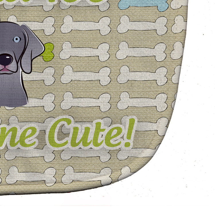 Too Cute Weimaraner Baby Bib BB5800BIB by Caroline's Treasures