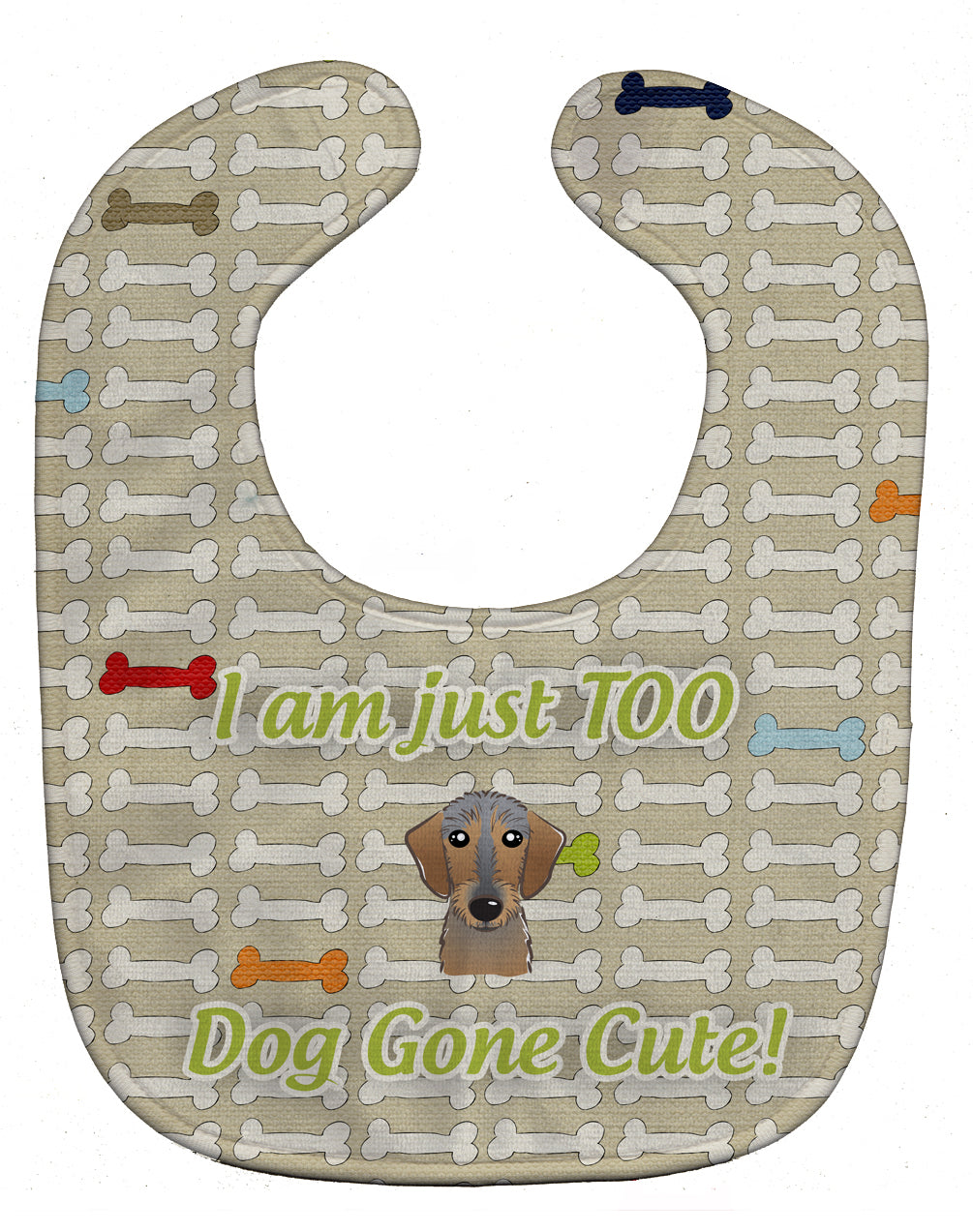 Too Cute Wirehaired Dachshund Baby Bib BB5802BIB by Caroline's Treasures