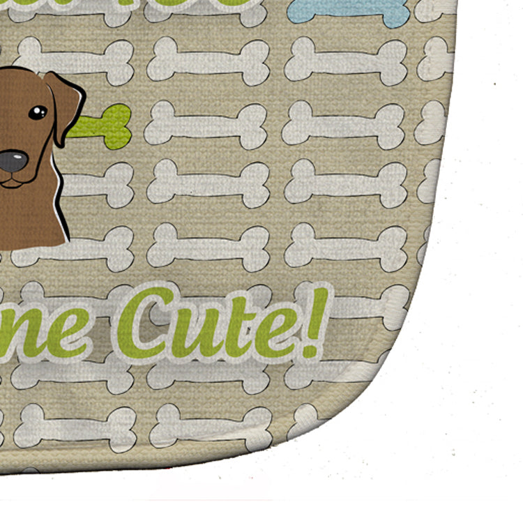 Too Cute Chocolate Labrador Baby Bib BB5803BIB by Caroline's Treasures