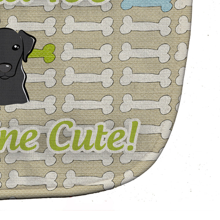 Too Cute Black Labrador Baby Bib BB5804BIB by Caroline's Treasures