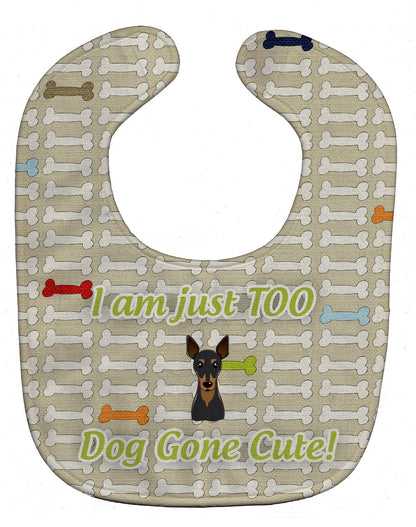 Too Cute Min Pin Baby Bib BB5809BIB by Caroline's Treasures