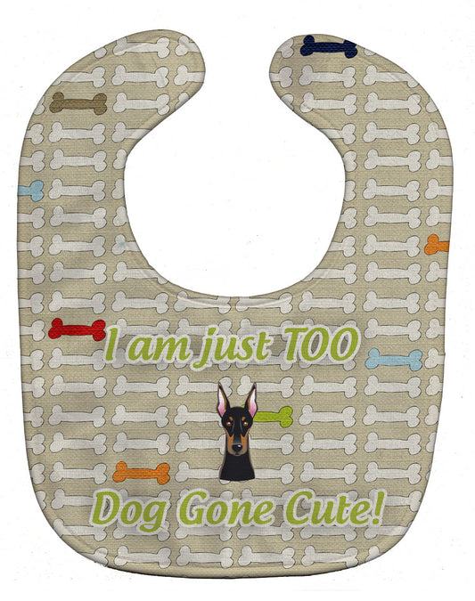 Too Cute Doberman Pinscher Baby Bib BB5814BIB by Caroline's Treasures