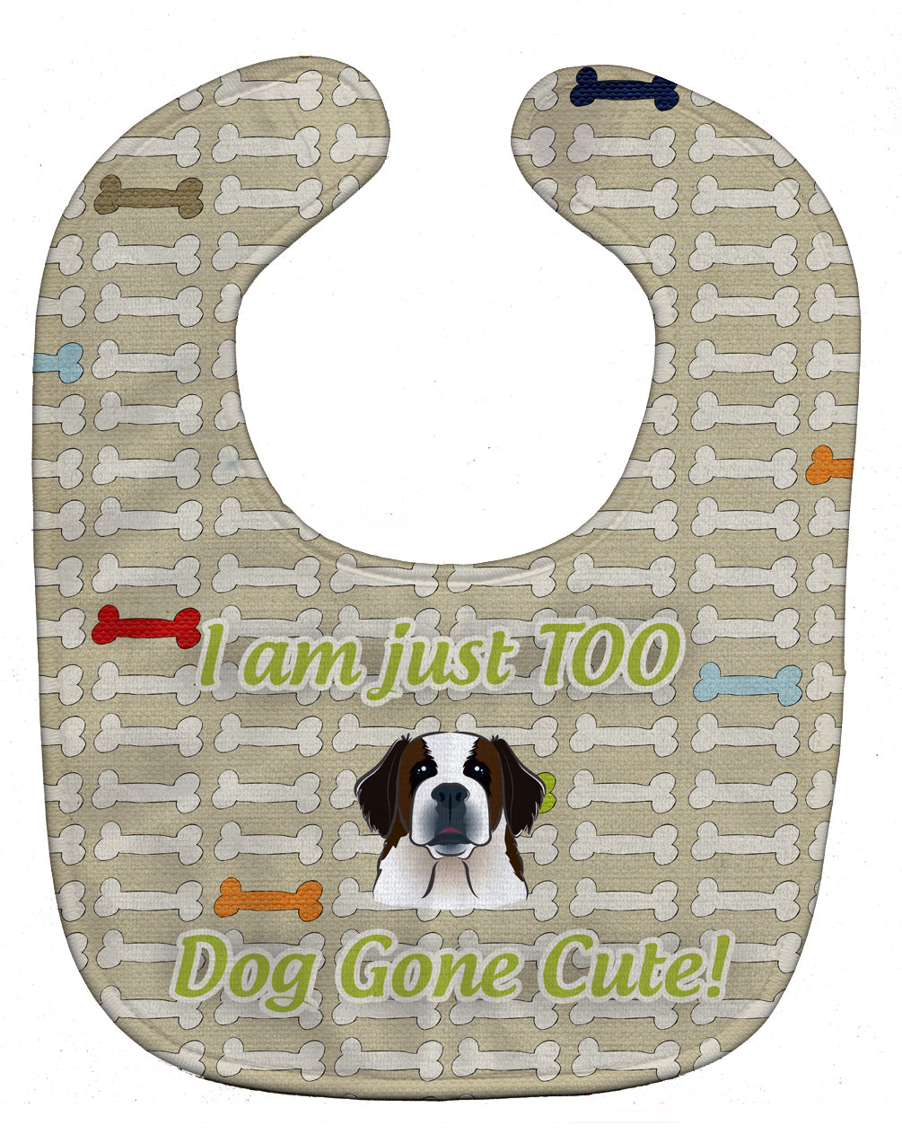 Too Cute Saint Bernard Baby Bib BB5815BIB by Caroline's Treasures