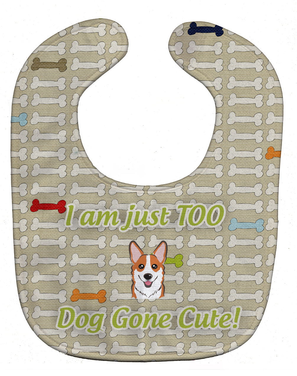 Too Cute Red Corgi Baby Bib BB5823BIB by Caroline's Treasures