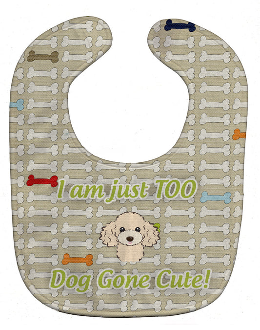 Too Cute Buff Poodle Baby Bib BB5827BIB by Caroline's Treasures