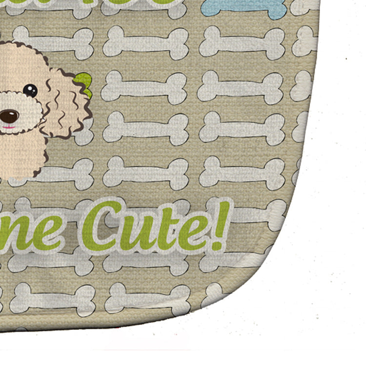 Too Cute Buff Poodle Baby Bib BB5827BIB by Caroline's Treasures