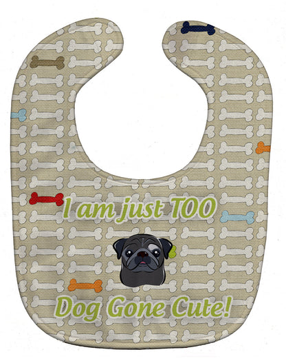 Too Cute Black Pug Baby Bib BB5832BIB by Caroline's Treasures