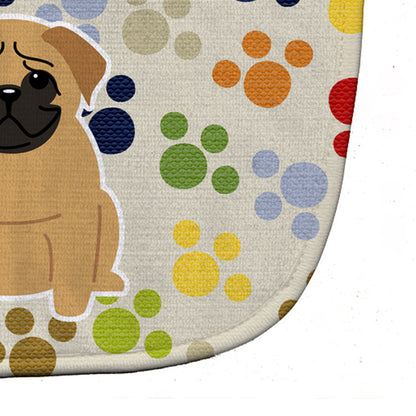 Pawprints Pug Brown Baby Bib BB5836BIB by Caroline's Treasures