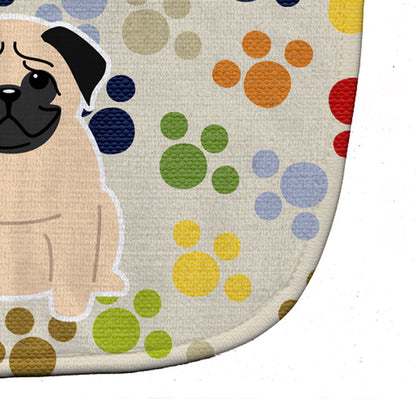 Pawprints Pug Fawn Baby Bib BB5837BIB by Caroline's Treasures