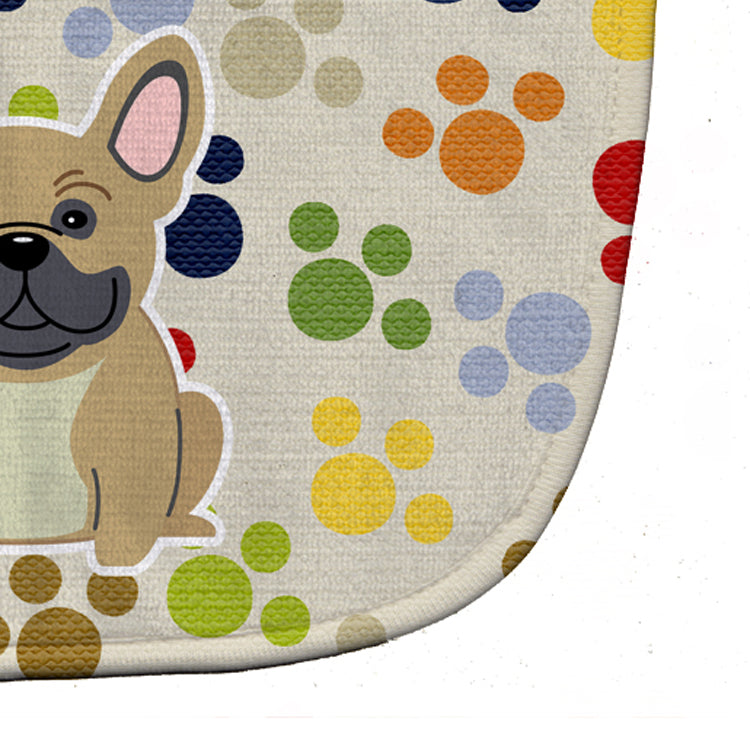 Pawprints French Bulldog Cream Baby Bib BB5839BIB by Caroline's Treasures