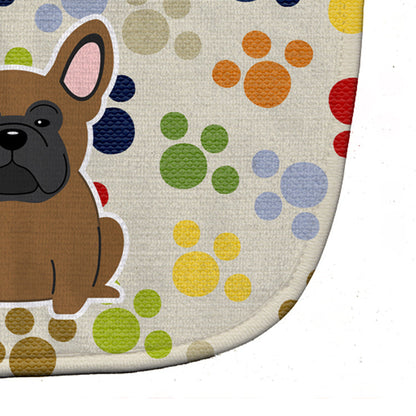 Pawprints French Bulldog Brown Baby Bib BB5842BIB by Caroline's Treasures