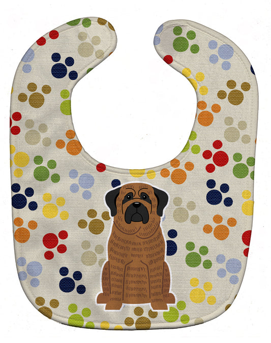 Pawprints Mastiff Brindle Baby Bib BB5844BIB by Caroline's Treasures