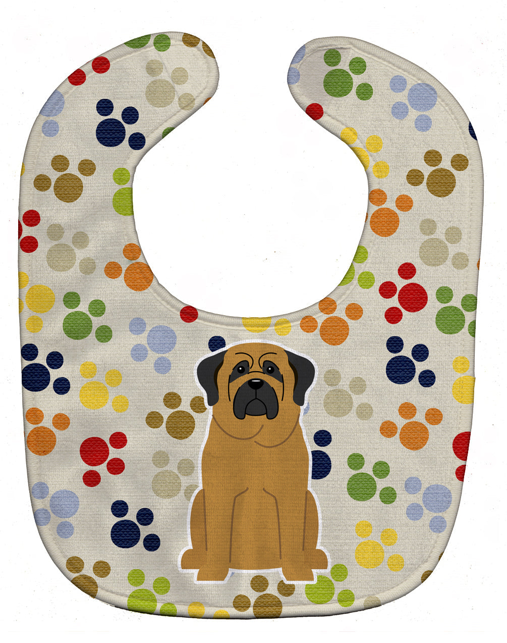 Pawprints Mastiff Baby Bib BB5847BIB by Caroline's Treasures