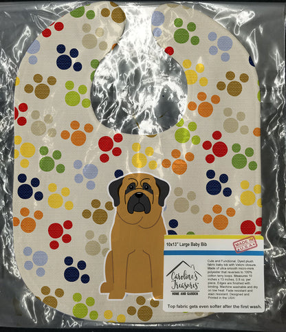 Pawprints Mastiff Baby Bib BB5847BIB by Caroline's Treasures