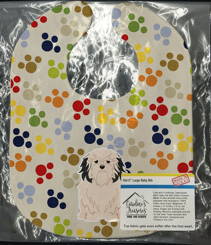 Pawprints Lowchen Baby Bib BB5848BIB by Caroline's Treasures