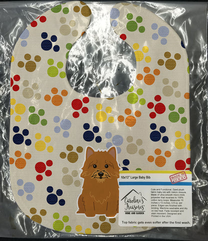 Pawprints Norwich Terrier Baby Bib BB5849BIB by Caroline's Treasures