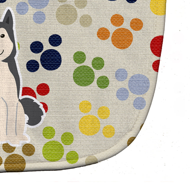 Pawprints West Siberian Laika Spitz Baby Bib BB5854BIB by Caroline's Treasures