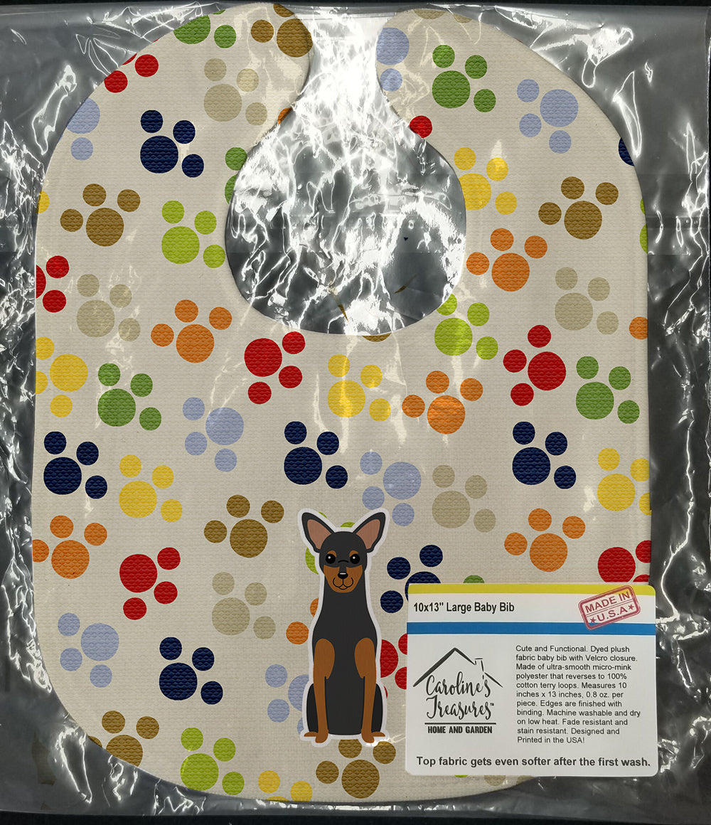 Pawprints Manchester Terrier Baby Bib BB5857BIB by Caroline's Treasures