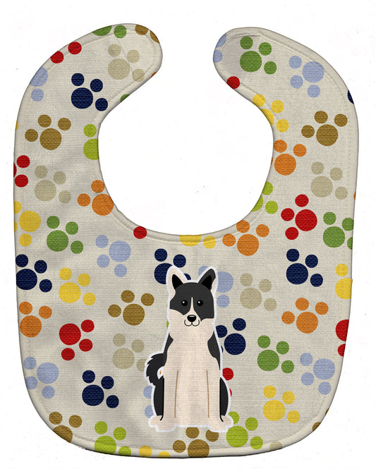 Pawprints Russo-European Laika Spitz Baby Bib BB5858BIB by Caroline's Treasures