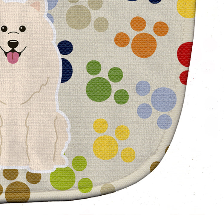 Pawprints Samoyed Baby Bib BB5859BIB by Caroline's Treasures