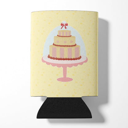 3 Tier Cake on Yellow Can or Bottle Hugger BB7290CC by Caroline's Treasures