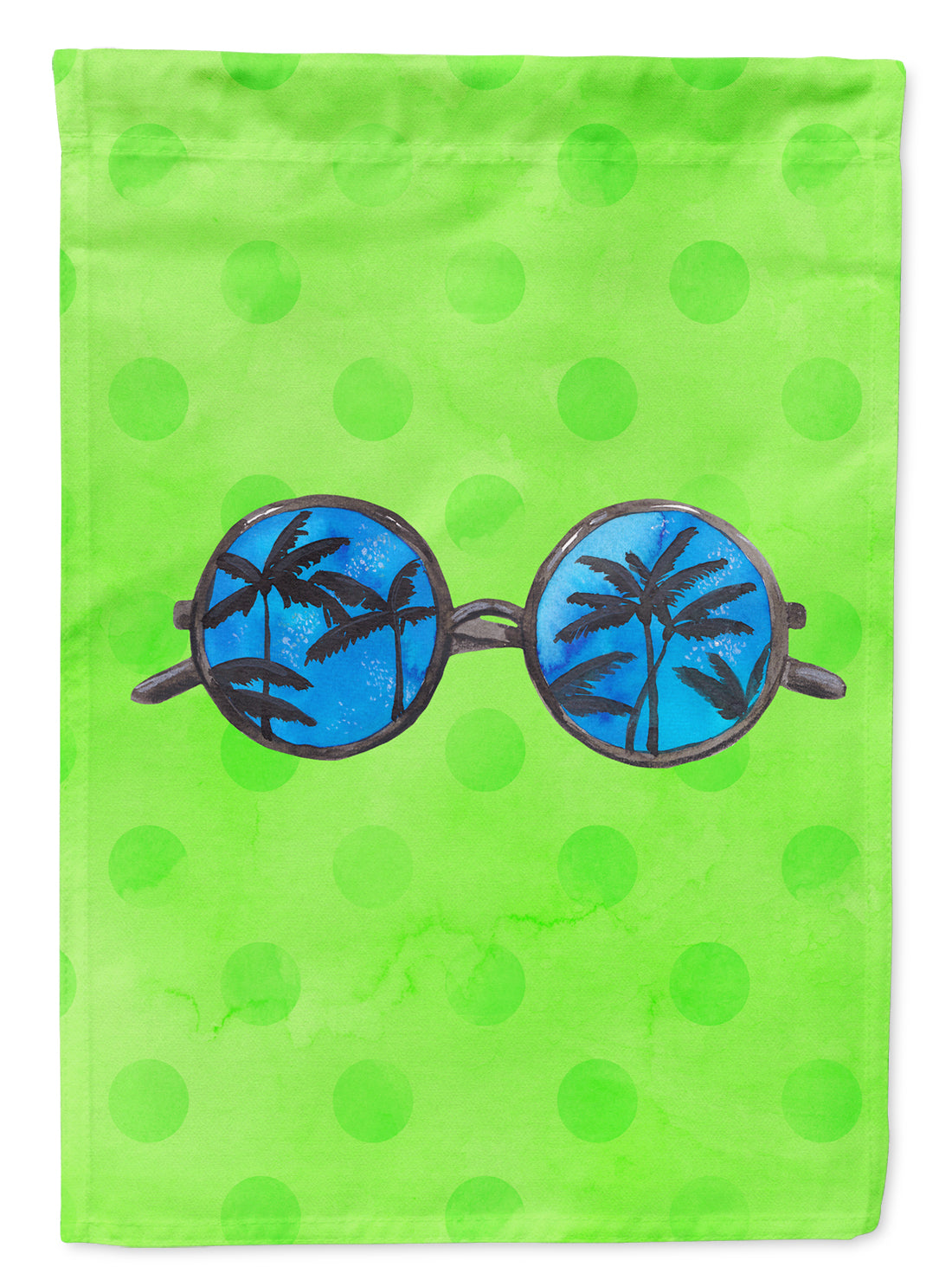 Sunglasses Green Polkadot Flag Garden Size BB8175GF by Caroline's Treasures Dogs, Cats and Animals Decor