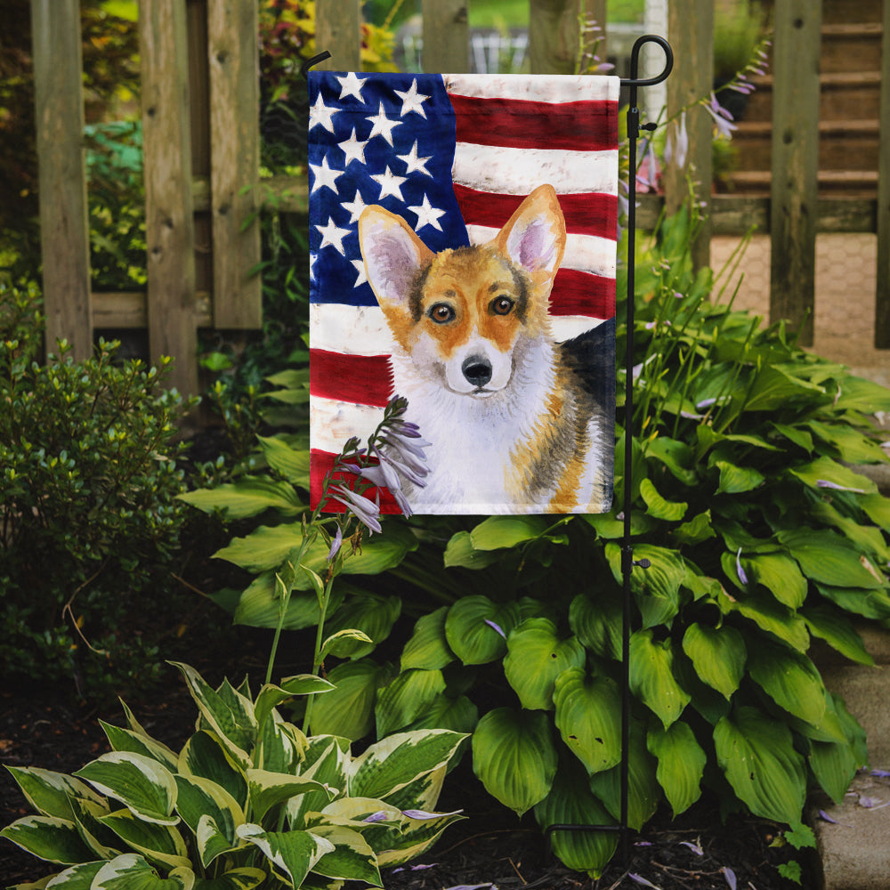 Pembroke Corgi Patriotic Flag Garden Size BB9642GF by Caroline's Treasures