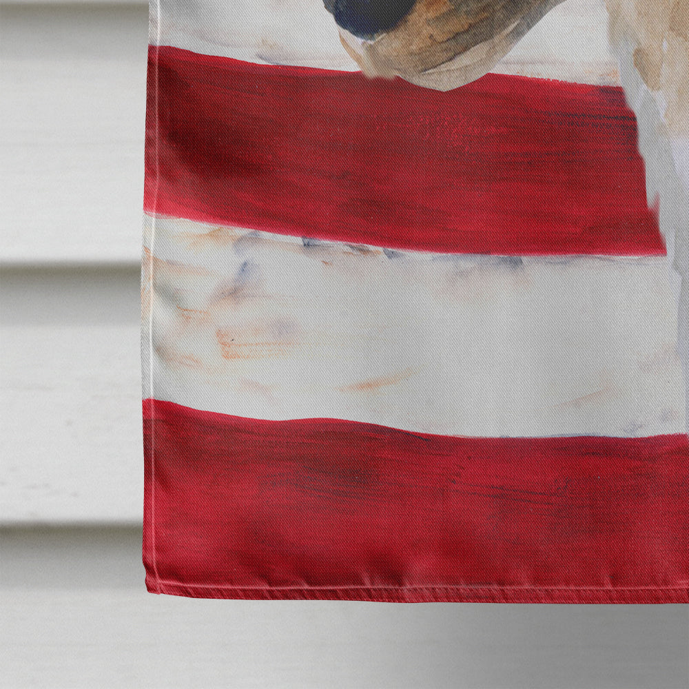 Smooth Fox Terrier Patriotic Flag Canvas House Size BB9647CHF by Caroline's Treasures