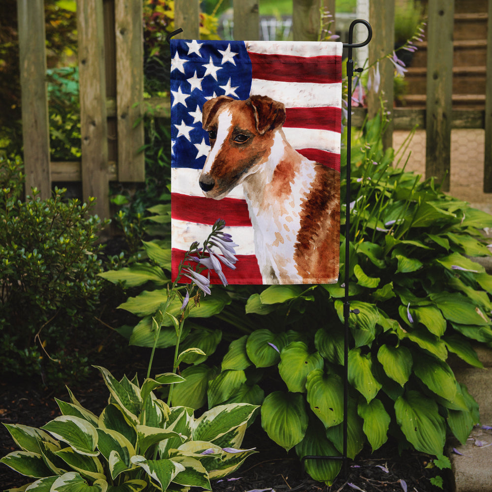 Smooth Fox Terrier Patriotic Flag Garden Size BB9647GF by Caroline's Treasures