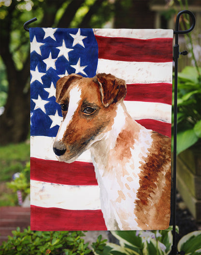 Smooth Fox Terrier Patriotic Flag Garden Size BB9647GF by Caroline's Treasures