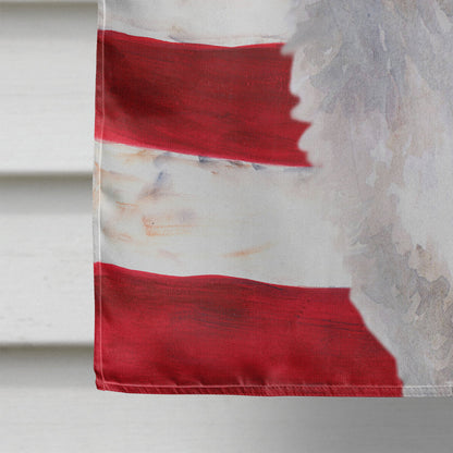 Siberian Husky Patriotic Flag Canvas House Size BB9655CHF by Caroline's Treasures