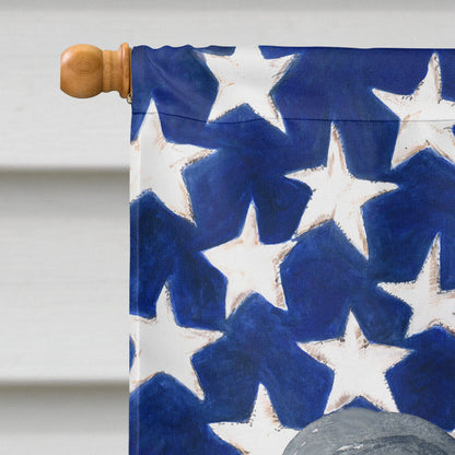 Papillon Patriotic Flag Canvas House Size BB9657CHF by Caroline's Treasures