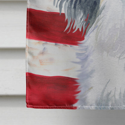 Papillon Patriotic Flag Canvas House Size BB9657CHF by Caroline's Treasures