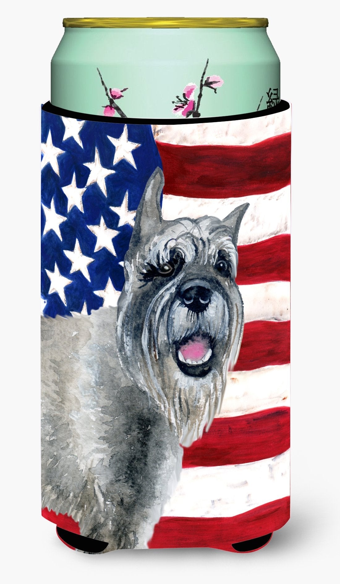 Schnauzer Patriotic Tall Boy Beverage Insulator Hugger BB9662TBC by Caroline's Treasures