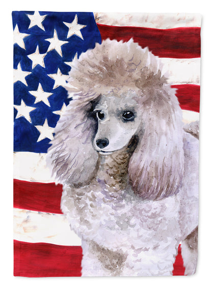 Poodle Patriotic Flag Canvas House Size BB9665CHF by Caroline's Treasures